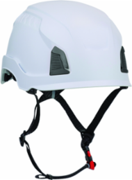 Industrial Climbing Helmet, Type II, Non-MIPS, ABS Shell, EPS Liner, HDPE Suspension, Wheel Ratchet Adjustment, with 4-Point Chin Strap