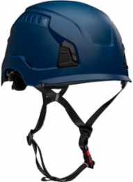 Industrial Climbing Helmet, Type II, Non-MIPS, ABS Shell, EPS Liner, HDPE Suspension, Wheel Ratchet Adjustment, with 4-Point Chin Strap
