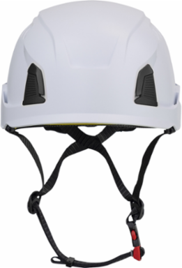 Industrial Climbing Helmet with Mips® Brain Protection System for Industrial Safety Helmets, ABS Shell, EPS Foam Impact Liner, HDPE Suspension, Wheel Ratchet Adjustment and 4-Point Chin Strap