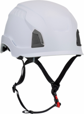 Industrial Climbing Helmet with Mips® Brain Protection System for Industrial Safety Helmets, ABS Shell, EPS Foam Impact Liner, HDPE Suspension, Wheel Ratchet Adjustment and 4-Point Chin Strap