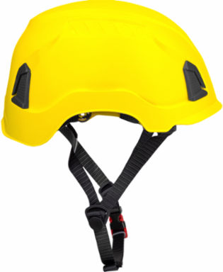 Industrial Climbing Helmet with Mips® Brain Protection System for Industrial Safety Helmets, ABS Shell, EPS Foam Impact Liner, HDPE Suspension, Wheel Ratchet Adjustment and 4-Point Chin Strap