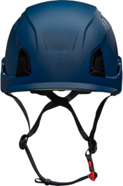 Industrial Climbing Helmet with Mips® Brain Protection System for Industrial Safety Helmets, ABS Shell, EPS Foam Impact Liner, HDPE Suspension, Wheel Ratchet Adjustment and 4-Point Chin Strap