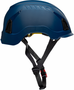 Industrial Climbing Helmet with Mips® Brain Protection System for Industrial Safety Helmets, ABS Shell, EPS Foam Impact Liner, HDPE Suspension, Wheel Ratchet Adjustment and 4-Point Chin Strap