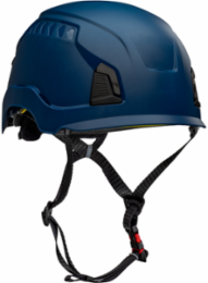 Industrial Climbing Helmet with Mips® Brain Protection System for Industrial Safety Helmets, ABS Shell, EPS Foam Impact Liner, HDPE Suspension, Wheel Ratchet Adjustment and 4-Point Chin Strap