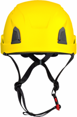 Vented, Industrial Climbing Helmet with Mips® Brain Protection System for Industrial Safety Helmets, ABS Shell, EPS Foam Impact Liner, HDPE Suspension, Wheel Ratchet Adjustment and 4-Point Chin Strap