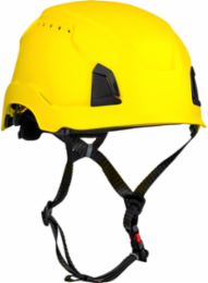 Vented, Industrial Climbing Helmet with Mips® Brain Protection System for Industrial Safety Helmets, ABS Shell, EPS Foam Impact Liner, HDPE Suspension, Wheel Ratchet Adjustment and 4-Point Chin Strap
