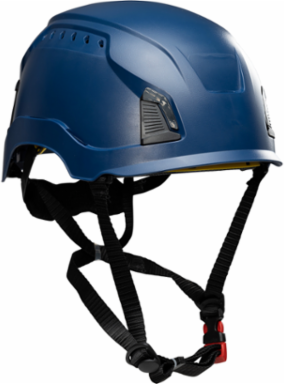 Vented, Industrial Climbing Helmet with Mips® Brain Protection System for Industrial Safety Helmets, ABS Shell, EPS Foam Impact Liner, HDPE Suspension, Wheel Ratchet Adjustment and 4-Point Chin Strap