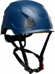 Vented, Industrial Climbing Helmet with Mips® Brain Protection System for Industrial Safety Helmets, ABS Shell, EPS Foam Impact Liner, HDPE Suspension, Wheel Ratchet Adjustment and 4-Point Chin Strap