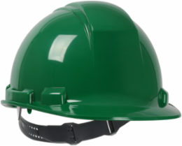 Cap Style Hard Hat with HDPE Shell, 4-Point Textile Suspension and Pin-Lock Adjustment