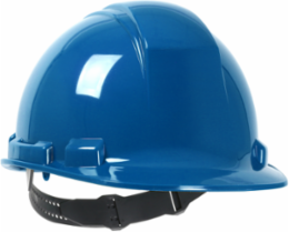Cap Style Hard Hat with HDPE Shell, 4-Point Textile Suspension and Pin-Lock Adjustment