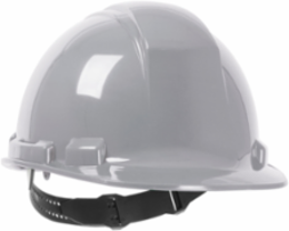 Cap Style Hard Hat with HDPE Shell, 4-Point Textile Suspension and Pin-Lock Adjustment