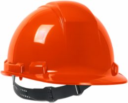 Cap Style Hard Hat with HDPE Shell, 4-Point Textile Suspension and Pin-Lock Adjustment