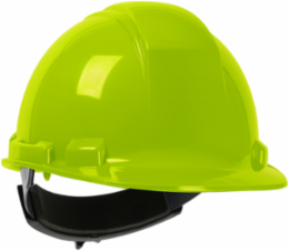 Cap Style, HDPE Shell, 4-Point Textile Suspension, Ratchet Adjustment - Hi-Vis Yellow