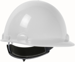 Cap Style Smooth Dome Hard Hat with HDPE Shell, 4-Point Textile Suspension and Wheel-Ratchet Adjustment