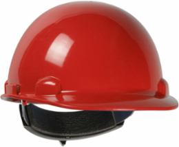 Cap Style Smooth Dome Hard Hat with HDPE Shell, 4-Point Textile Suspension and Wheel-Ratchet Adjustment