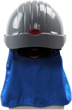 Evaporative Cooling Hard Hat Pad with Neck Shade