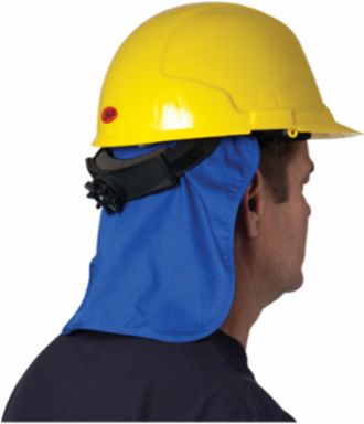 Evaporative Cooling Hard Hat Pad with Neck Shade
