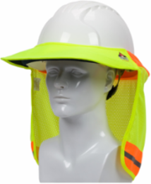 FR Treated Hi-Vis Hard Hat Visor and Neck Shade