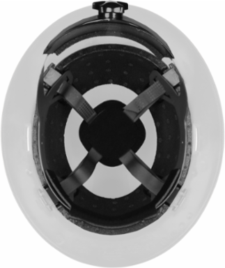 Type II Full Brim Hard Hat with HDPE Shell, 4-Point Textile Suspension and Wheel Ratchet Adjustment