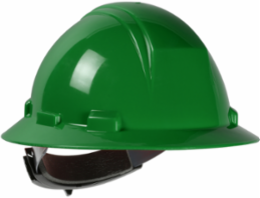 Type II Full Brim Hard Hat with HDPE Shell, 4-Point Textile Suspension and Wheel Ratchet Adjustment