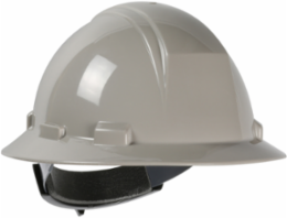 Type II Full Brim Hard Hat with HDPE Shell, 4-Point Textile Suspension and Wheel Ratchet Adjustment