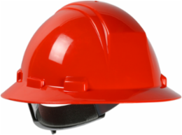 Type II Full Brim Hard Hat with HDPE Shell, 4-Point Textile Suspension and Wheel Ratchet Adjustment