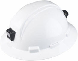 Full Brim Hard Hat with Maple Leaf Wrap, Reflective Stripes, HDPE Shell, 4-Point Nylon Suspension and "Sure-Lock" Ratchet Adjustment - Type 2 Class E