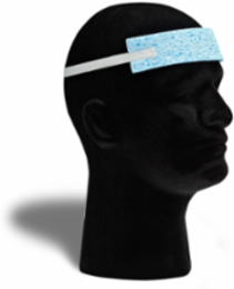 Foam Sweat Bands with Elastic Head Strap - 25 Pack