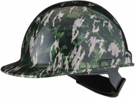 Cap Style Hard Hat with Lightweight Polycarbonate/ABS Shell, 4-Point Nylon Suspension and "Sure-Lock" Ratchet Adjustment - Type 1 Class E