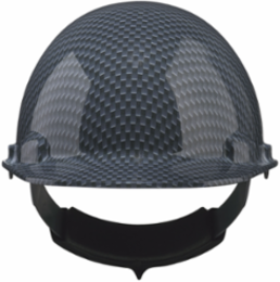 Cap Style Hard Hat, Carbon Fiber Look Wrap with Lightweight Polycarbonate/ABS Shell, 4-Point Nylon Suspension and "Sure-Lock" Ratchet Adjustment - Type 1 Class E