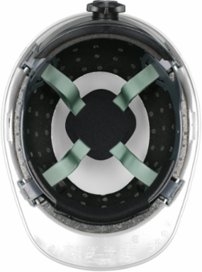 Type II, Cap Style Smooth Dome Hard Hat with ABS/Polycarbonate Shell, 4-Point Textile Suspension and Wheel Ratchet Adjustment