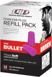 Compact Disposable Soft Polyurethane Foam Ear Plugs - Dispenser Refill Pack