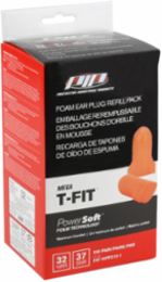 T-Shape Disposable Soft Polyurethane Foam Ear Plugs - Dispenser Refill Pack