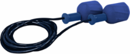 Metal Detectable Polyurethane Foam Corded Ear Plugs - 30 NRR / SNR 38