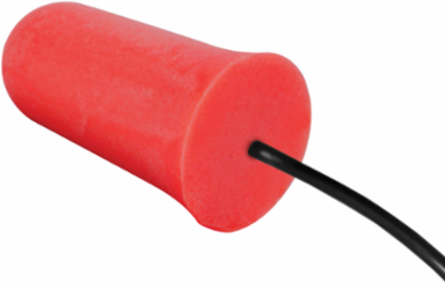 Disposable Soft Polyurethane Foam Corded Ear Plugs - NRR 33