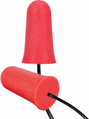 Disposable Soft Polyurethane Foam Corded Ear Plugs - NRR 33