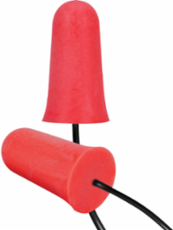 Disposable Soft Polyurethane Foam Corded Ear Plugs - NRR 33