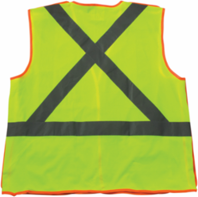 ANSI Type R Class 2 and CAN/CSA Z96 X-Back Breakaway Mesh Vest