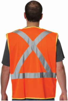 ANSI Type R Class 2 and CAN/CSA Z96 X-Back Breakaway Mesh Vest