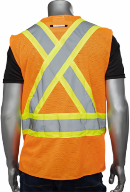 Mesh Breakaway Surveyor's Vest, CSA Z96 Class 2, ANSI Type R Class 2