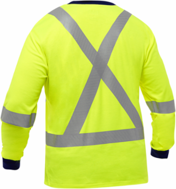 ANSI Type R Class 3 and CSA Z96 Class 2 X-Back Long Sleeve Shirt