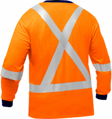ANSI Type R Class 3 and CSA Z96 Class 2 X-Back Long Sleeve Shirt