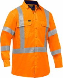 ANSI Type R Class 3 and CSA Z96 X-Back Long Sleeve Work Shirt with X-Airflow™
