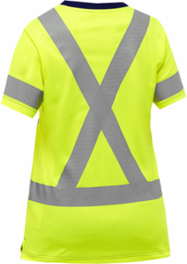 ANSI Type R Class 2 and CSA Z96 Class 2 Women's X-Back Short Sleeve Shirt