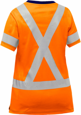 ANSI Type R Class 2 and CSA Z96 Class 2 Women's X-Back Short Sleeve Shirt