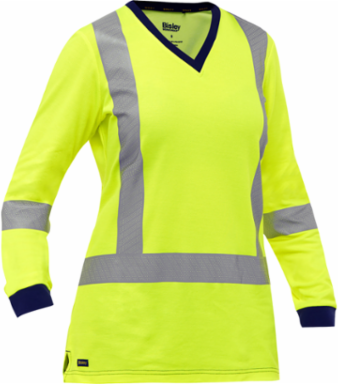 ANSI Type R Class 3 and CSA Z96 Class 2 X-Back Women's Long Sleeve Shirt