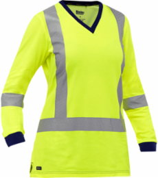 ANSI Type R Class 3 and CSA Z96 Class 2 X-Back Women's Long Sleeve Shirt