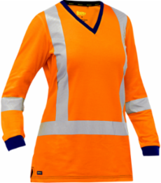 ANSI Type R Class 3 and CSA Z96 Class 2 X-Back Women's Long Sleeve Shirt