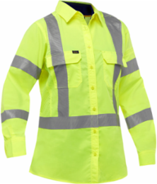 ANSI Type R Class 3 and CSA Z96 X-Back Women's Long Sleeve Work Shirt with X-Airflow™