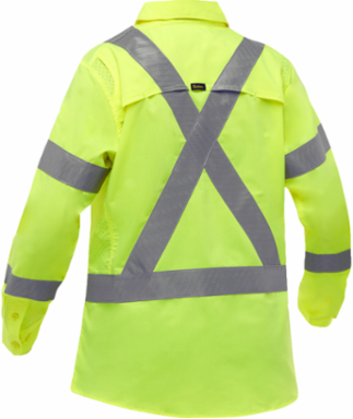 ANSI Type R Class 3 and CSA Z96 X-Back Women's Long Sleeve Work Shirt with X-Airflow™